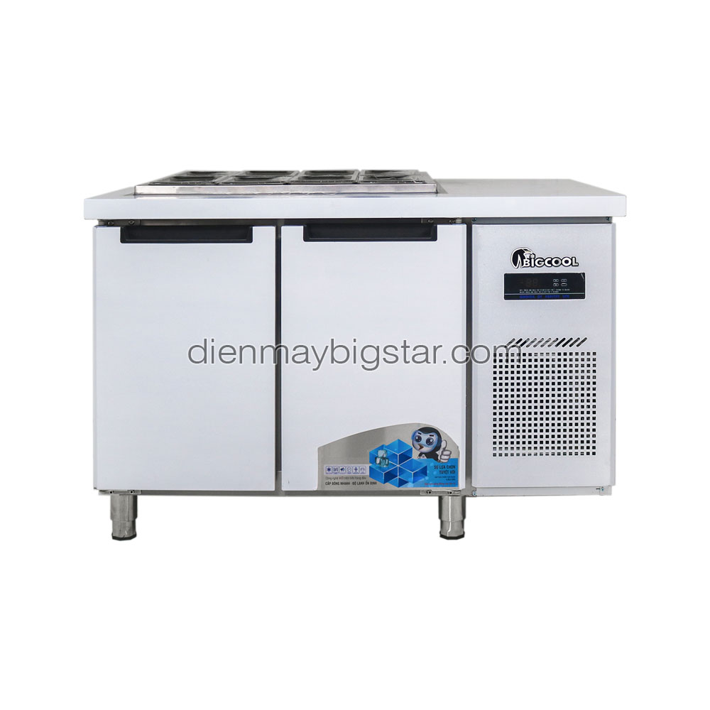 Bàn mát salad 1m2 BigCool BMSL-BC12 - Thông số kỹ thuật