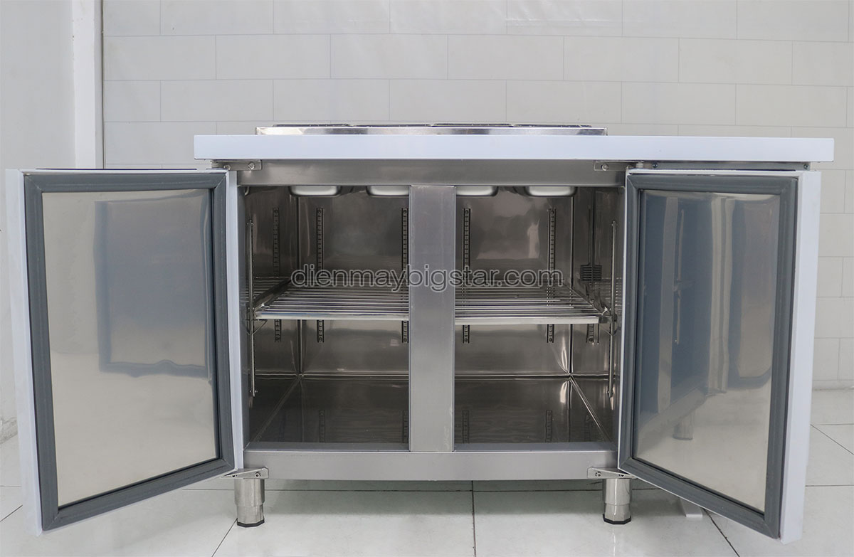 Bàn mát salad 1m2 BigCool BMSL-BC12 24 ban mat salad 1m2 bigcool BMSL BC12 1.2