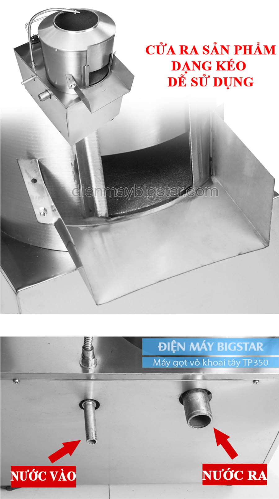 máy gọt vỏ khoai tây TP350