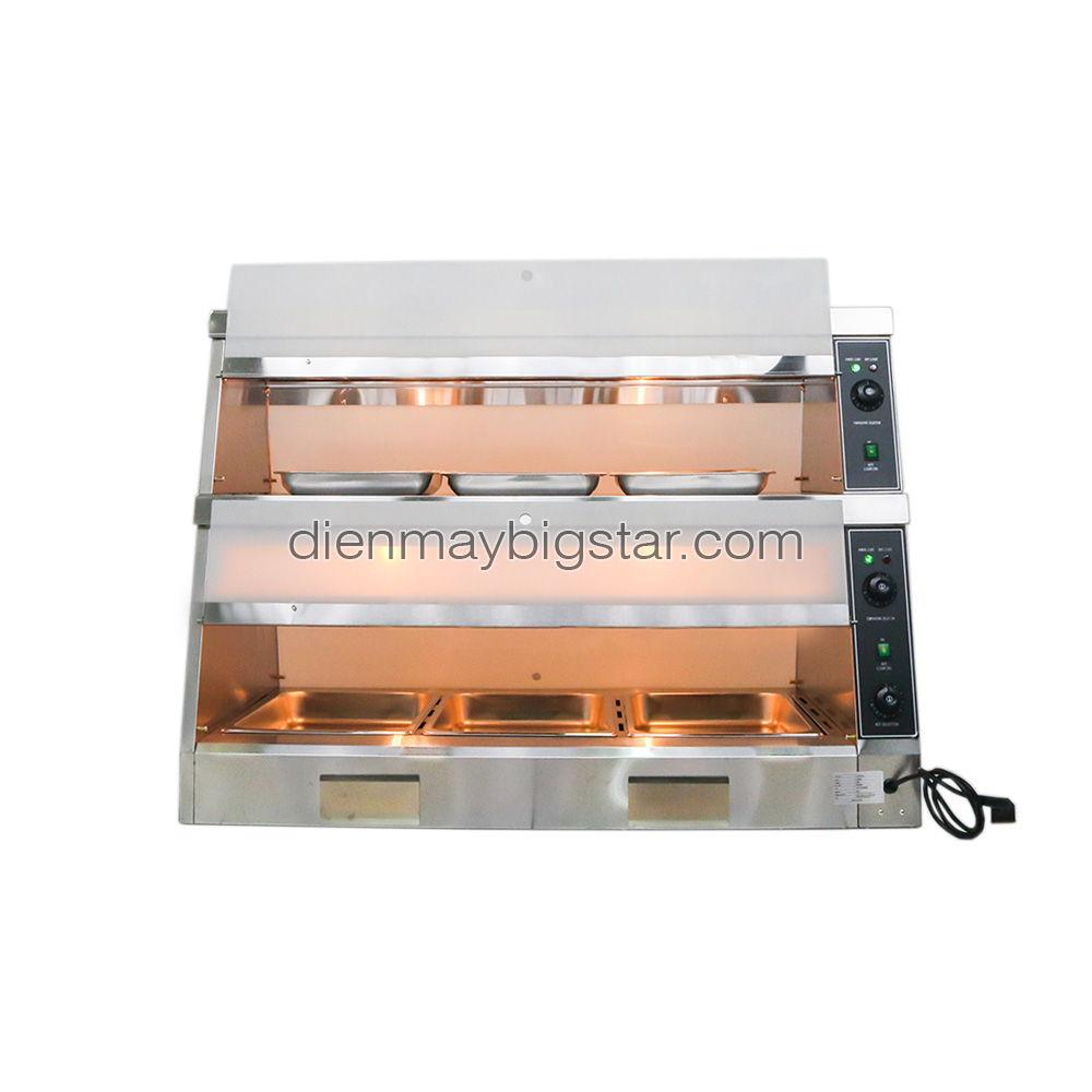 Tủ giữ nóng thức ăn 1200mm HW-6P-B 7 Tủ giữ nóng thức ăn 1200mm HW-6P-B