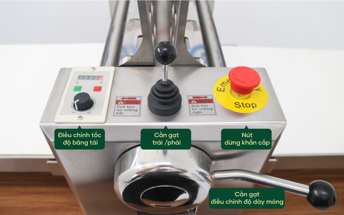 Máy cán bột mì để bàn 2 chiều BSMT400 11 may can bot de ban hengwu hw 400tf tr 4
