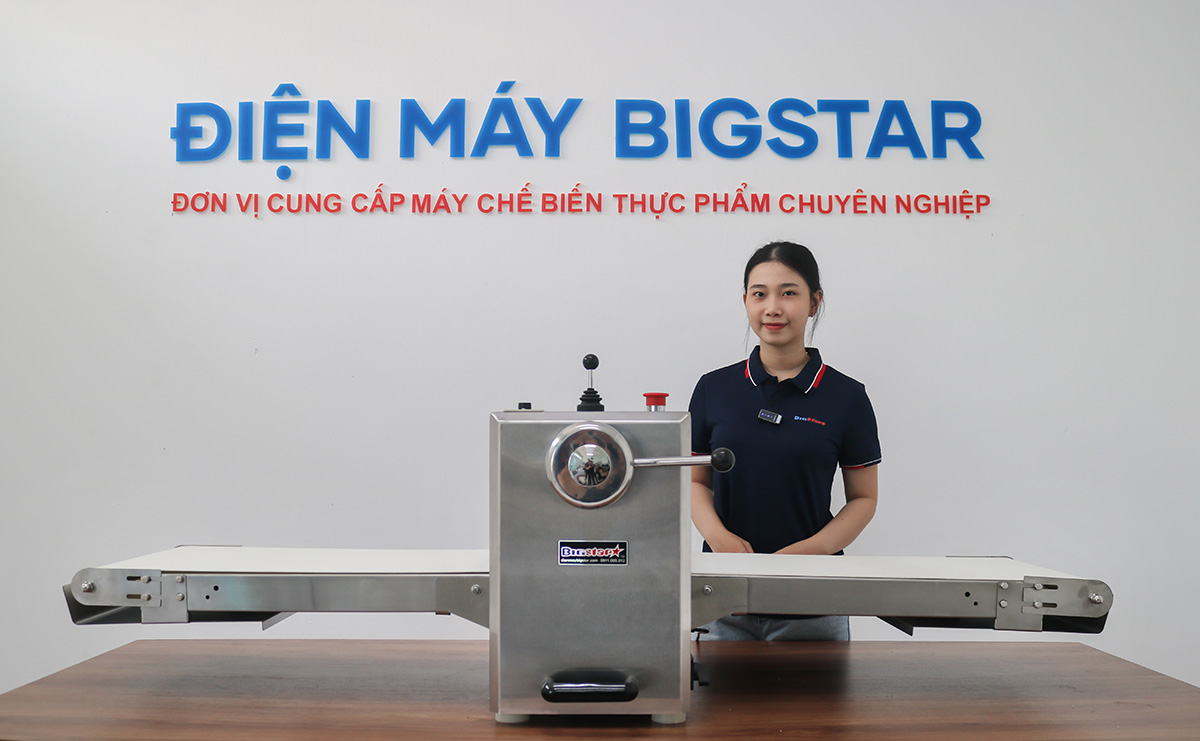 Máy cán bột mì để bàn 2 chiều BSMT400 13 may can bot de ban hengwu hw 400tf tr 2
