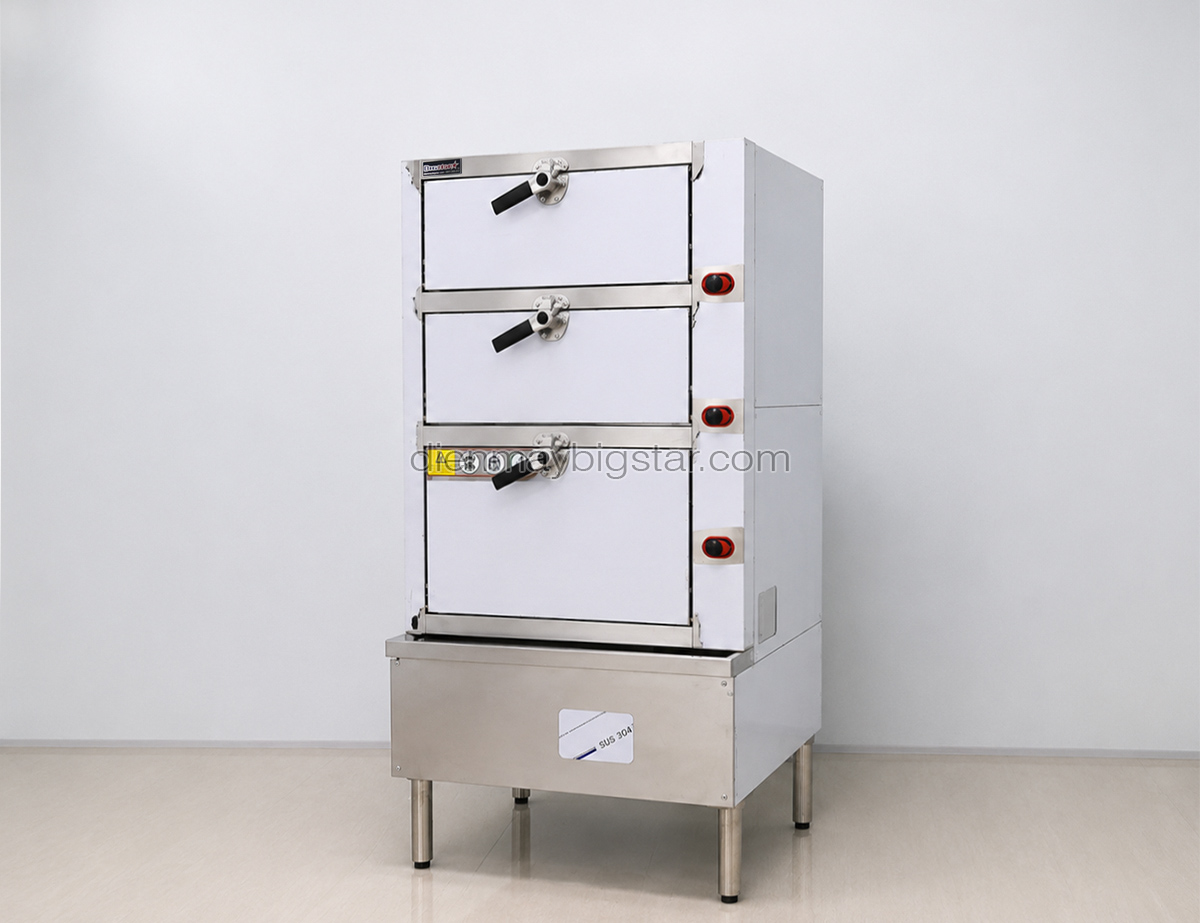 Tủ hấp hải sản 3 tầng dùng điện 18 tu hap hai san 3 tang dung dien 7