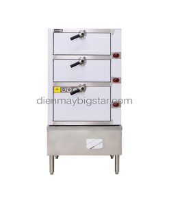Tủ hấp hải sản 3 tầng dùng điện