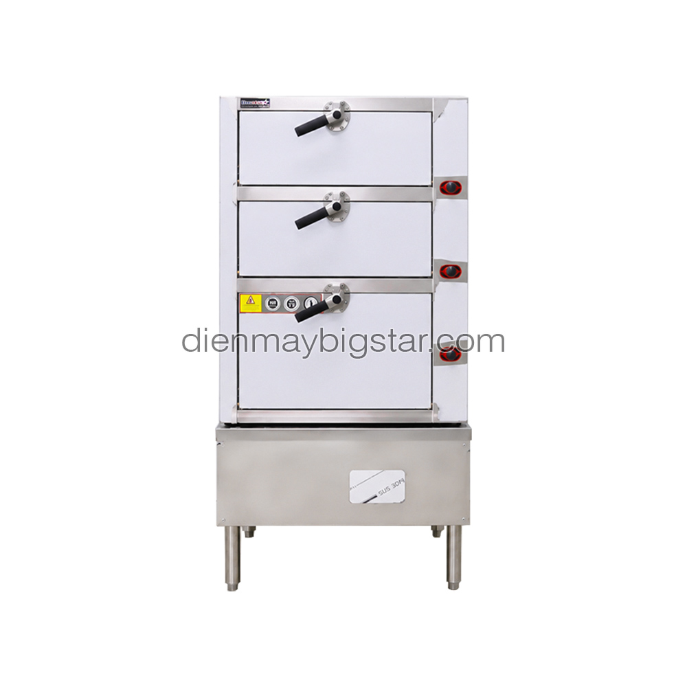 Tủ hấp hải sản 3 tầng dùng điện 9 Tủ hấp hải sản 3 tầng dùng điện