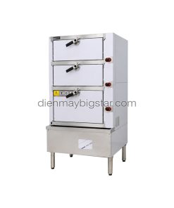 Tủ hấp hải sản 3 tầng dùng điện 13 tu hap hai san 3 tang dung dien 13