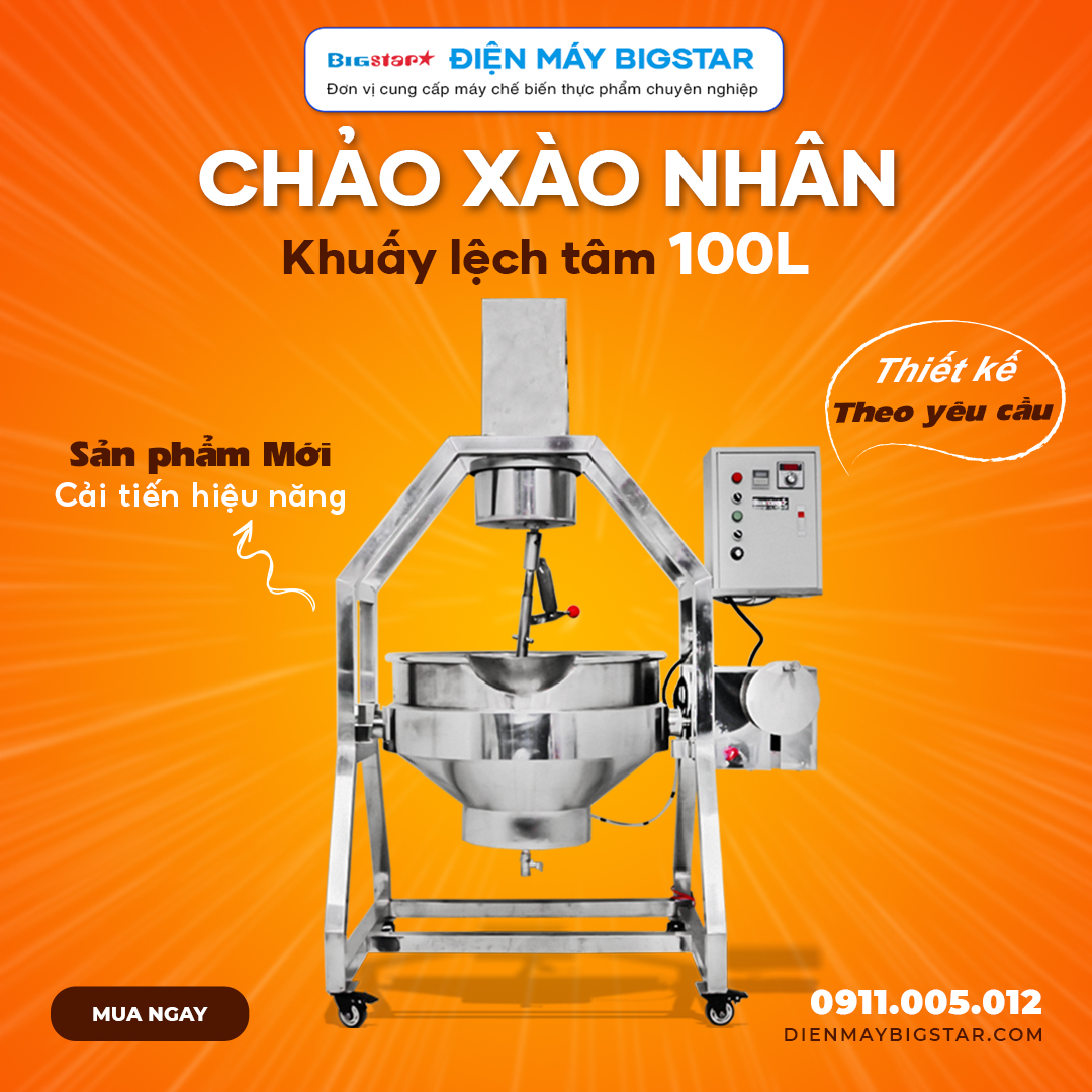 chao xao nhan khuay lech tam 100L banner