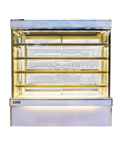 Tủ bánh kem Đài Loan 5 tầng kính vuông 1800mm