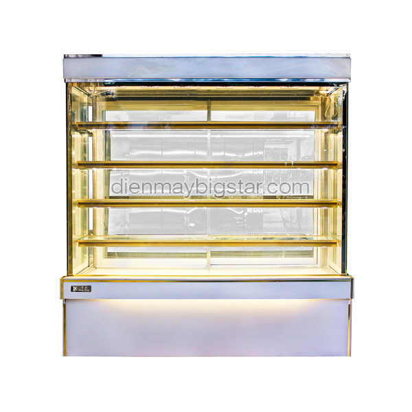 Tủ bánh kem Đài Loan 5 tầng kính vuông 1800mm - Thông số kỹ thuật