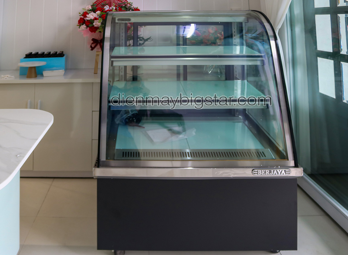 Tủ trưng bày bánh kem kính cong BERJAYA CCS09SB13-2FB 900mm 10 tu banh kem kinh cong BERJAYA CCS09SB13 2FB 900mm 3