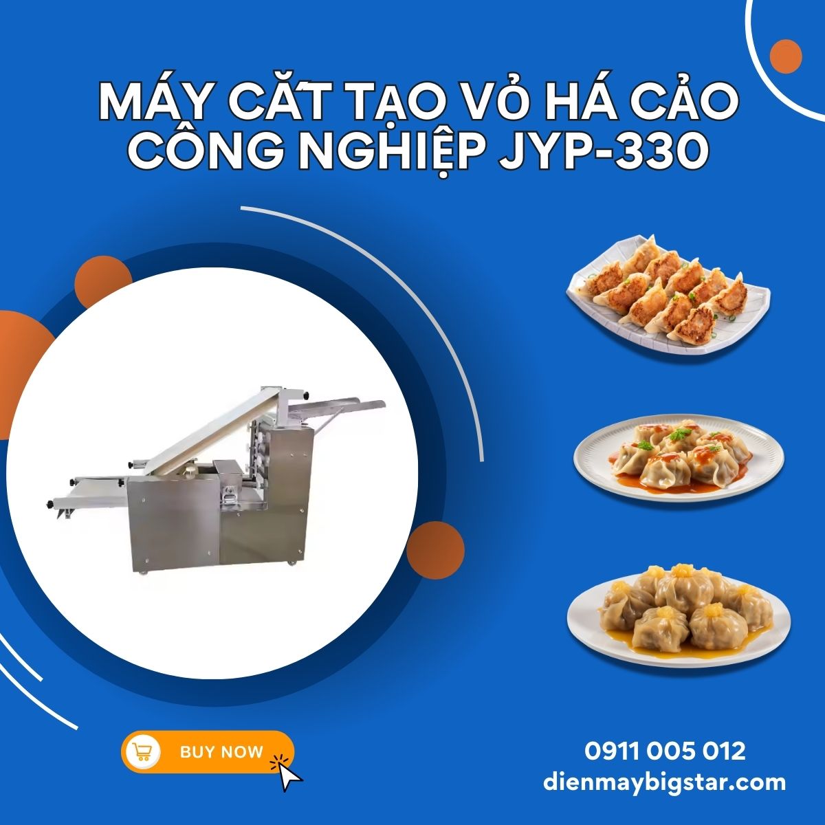Máy cắt tạo vỏ há cảo công nghiệp JYP-330