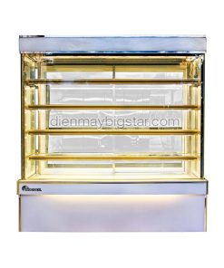 Tủ bánh kem cao cấp 5 tầng kính vuông 1800mm
