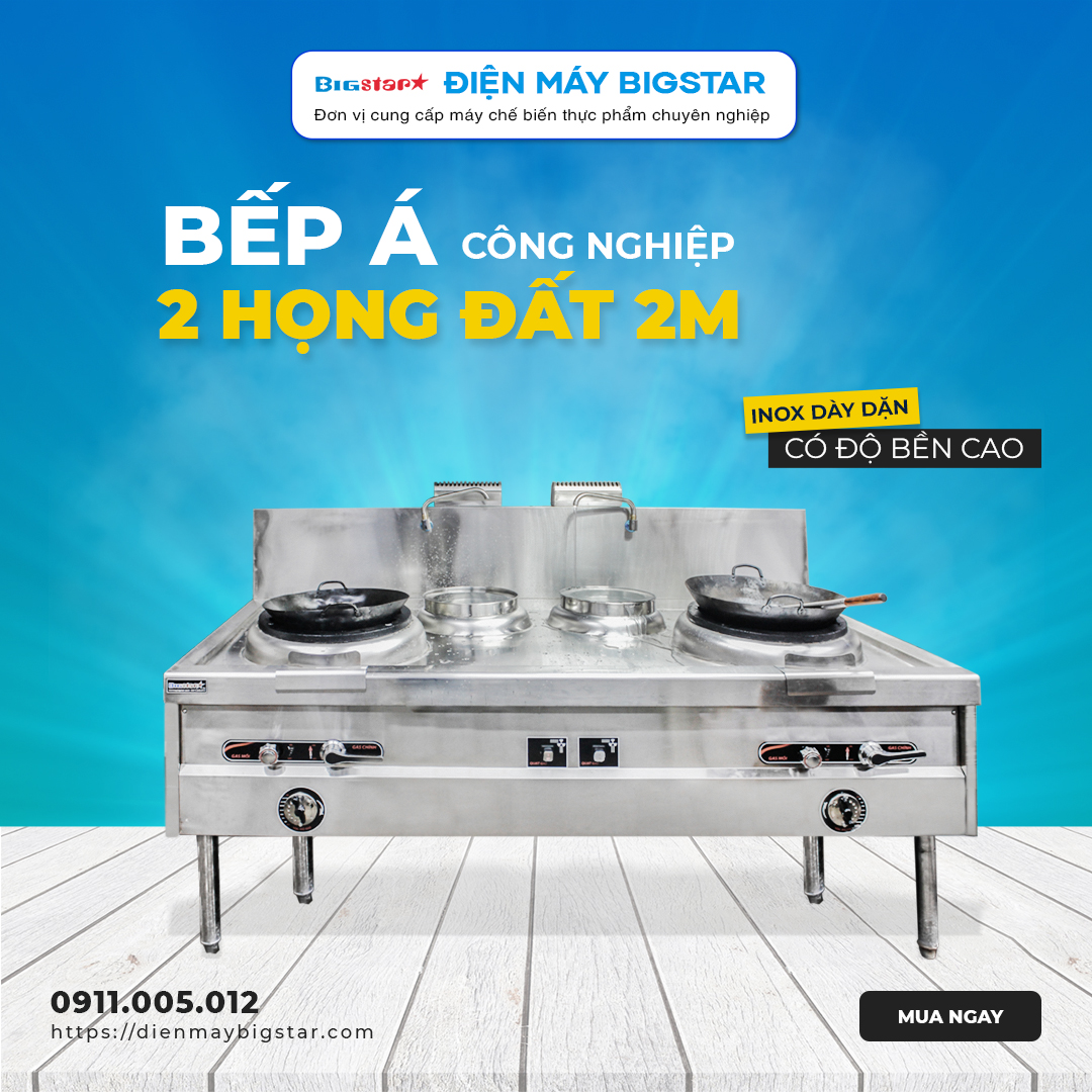 Bếp Á công nghiệp 2 họng đất 2m 11 bep a 2 hong dat 2m banner