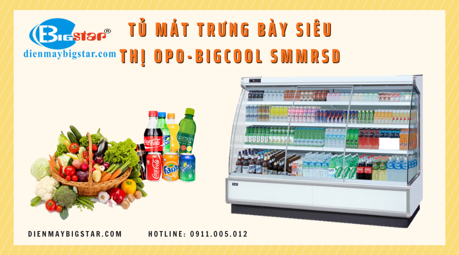 Tủ mát trưng bày siêu thị 1m8 TMSMMRSD 9 Tủ mát trưng bày siêu thị OPO-BIGCOOL SMMRSD