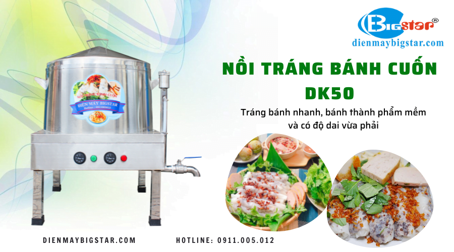 Nồi tráng bánh cuốn DK50