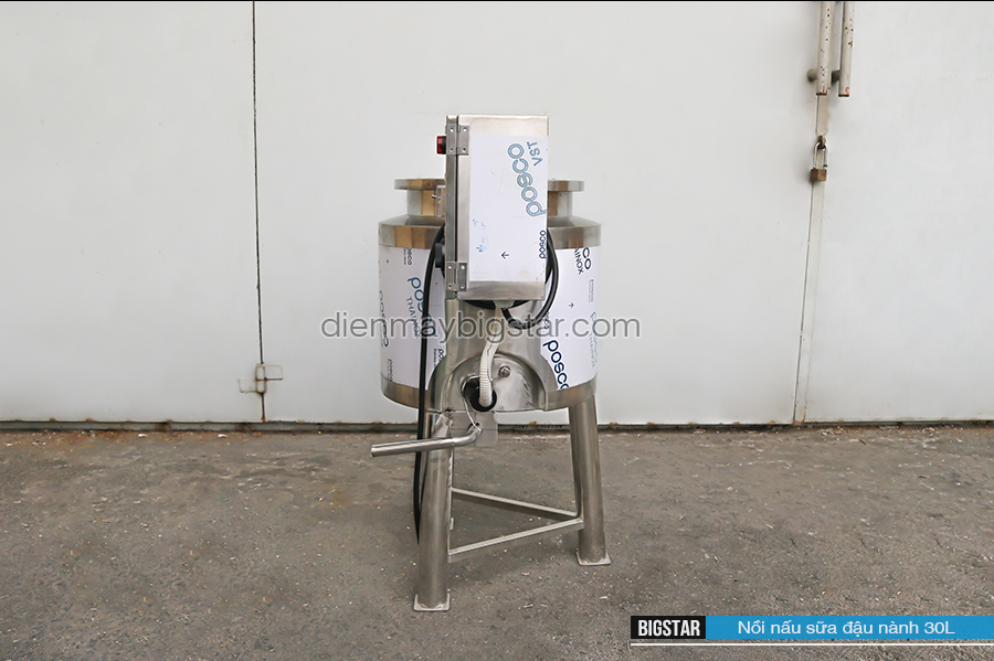Nồi nấu sữa đậu nành công nghiệp 3 lớp 30L 23 Nồi nấu sữa đậu nành công nghiệp 3 lớp 30L