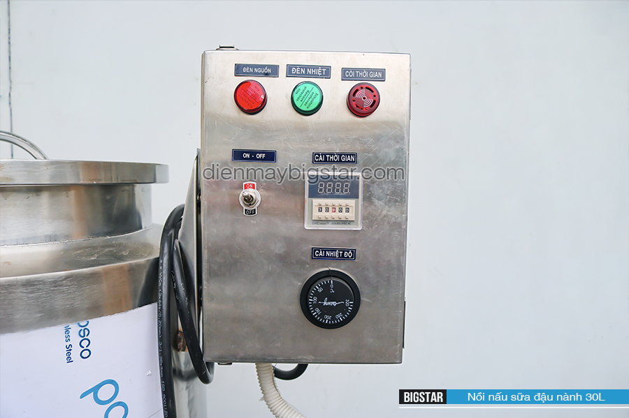 Nồi nấu sữa đậu nành công nghiệp 3 lớp 30L 20 Nồi nấu sữa đậu nành công nghiệp 3 lớp 30L