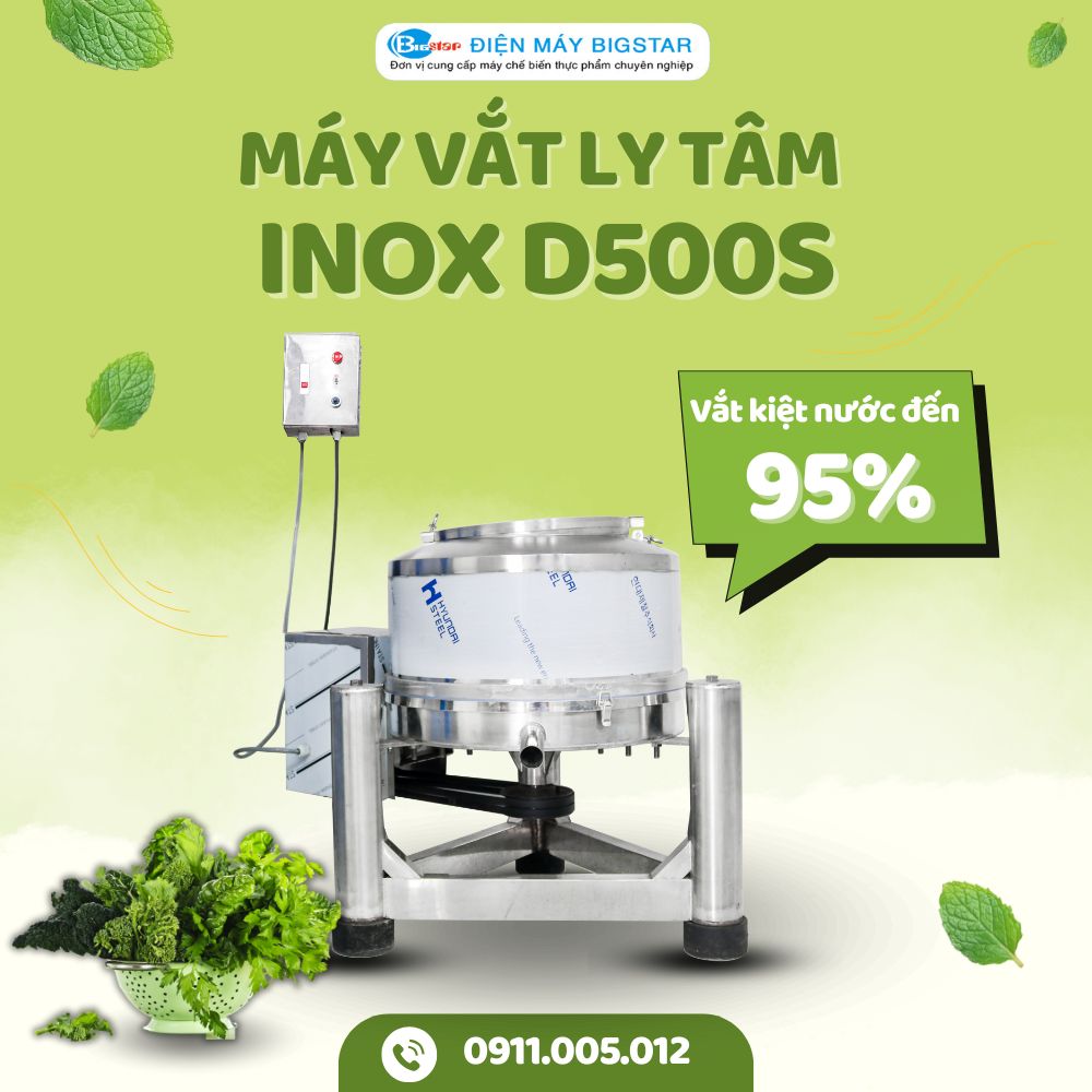 may vat ly tam inox D500S
