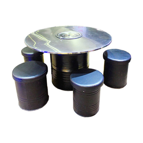 Bộ bàn nướng thùng phuy inox 304 10 Bộ bàn nướng thùng phuy inox 304