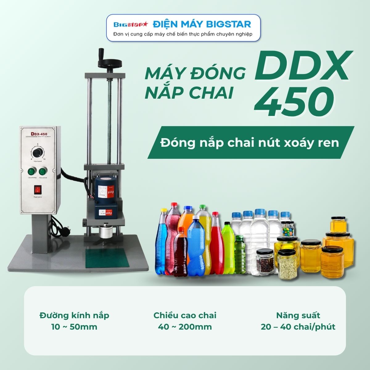 may dong nap chai DDX 450 banner