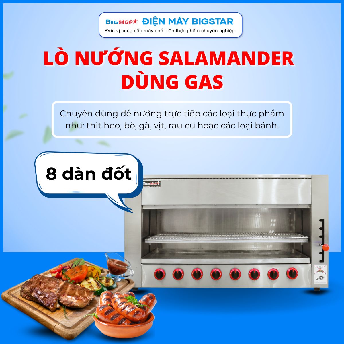 lo nuong salamander 8 dan dot dung gas banner