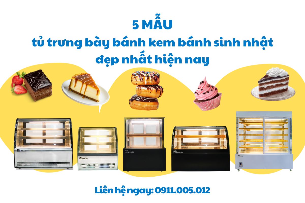 5 mau tu trung bay banh kem banh sinh nhat