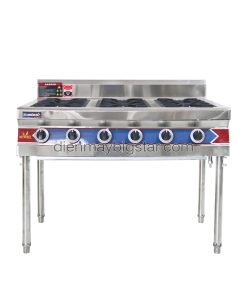 Bếp Âu công nghiệp 6 họng gas