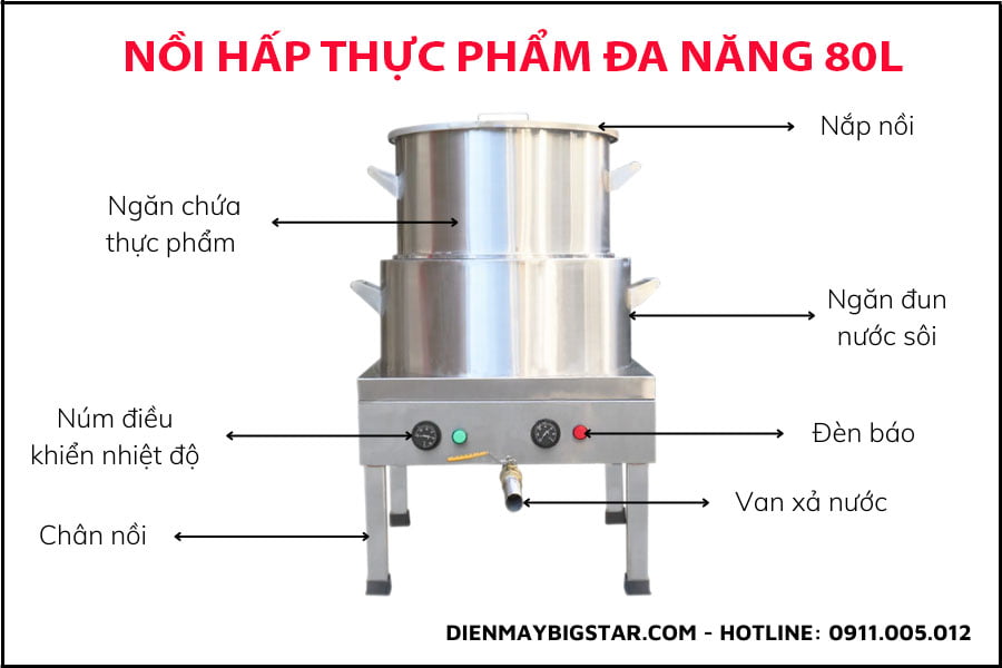 Nồi hấp thực phẩm đa năng 80L 10 noi hap thuc pham da nang 80l 4