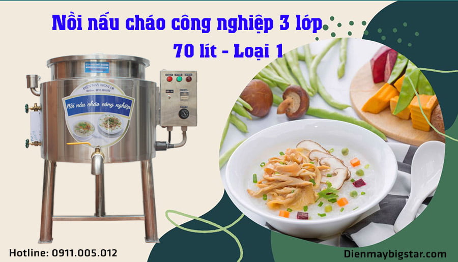 nồi nấu cháo 70l-loại 1
