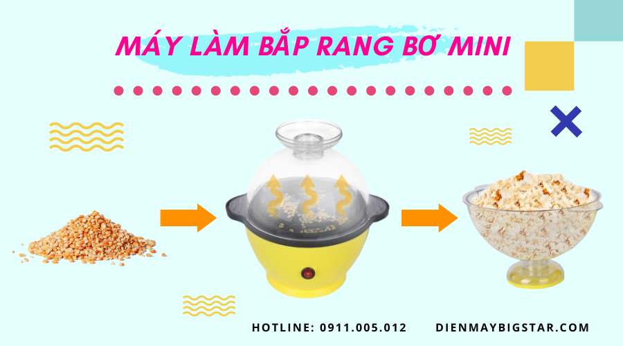 Máy làm bắp rang bơ mini 12 may lam bap rang bo mini 1