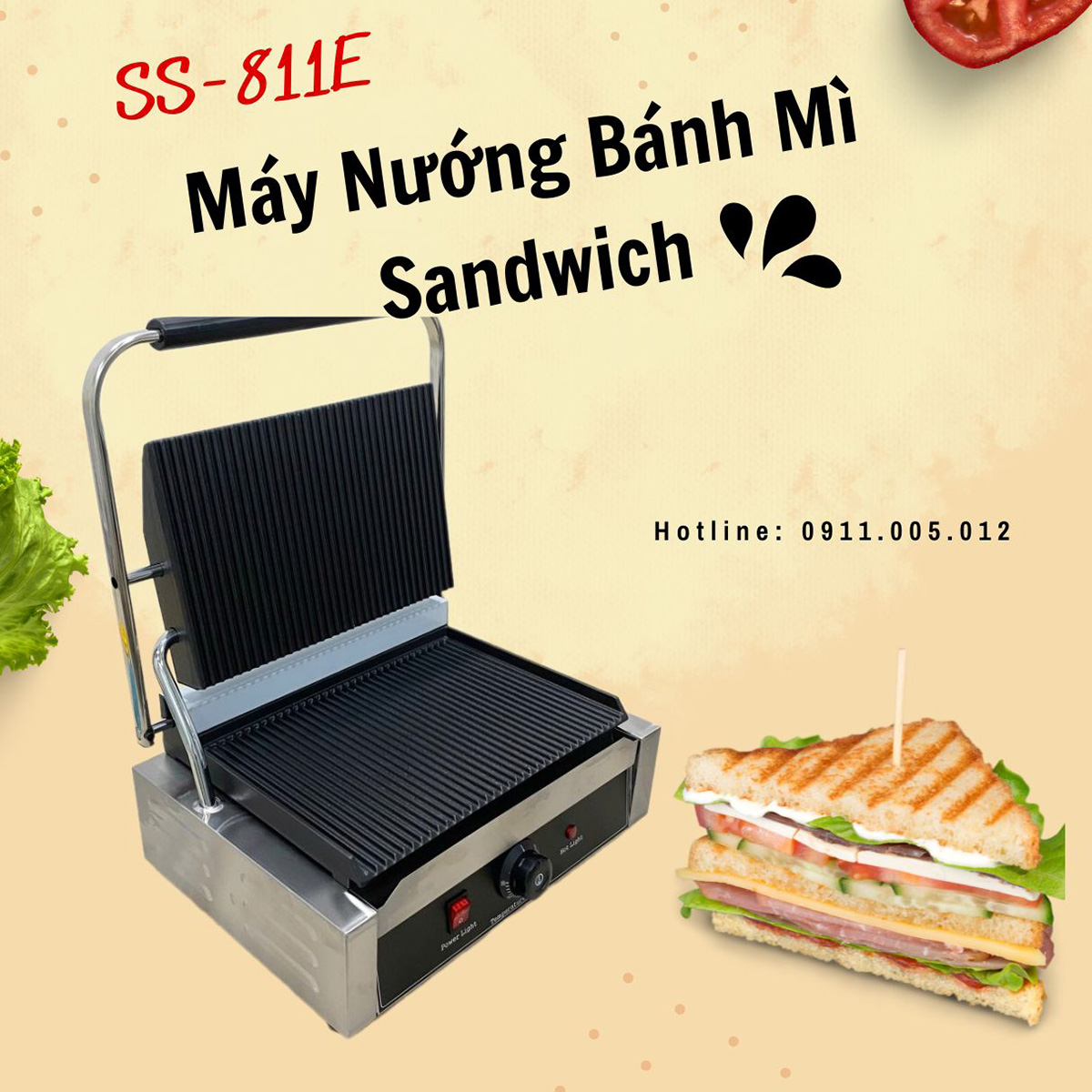 Máy nướng bánh mì sandwich SS-811E 13 may nuong banh mi sandwich SS 811E banner