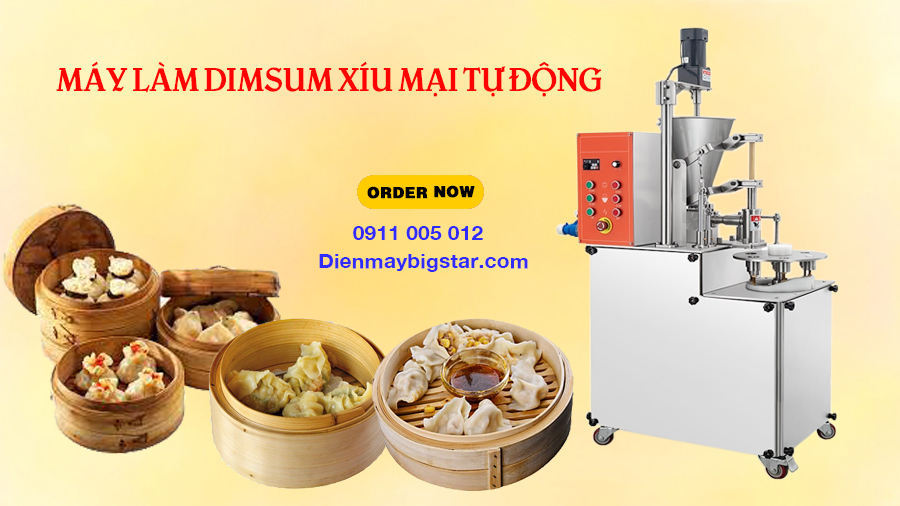 Máy làm dimsum xíu mại tự động