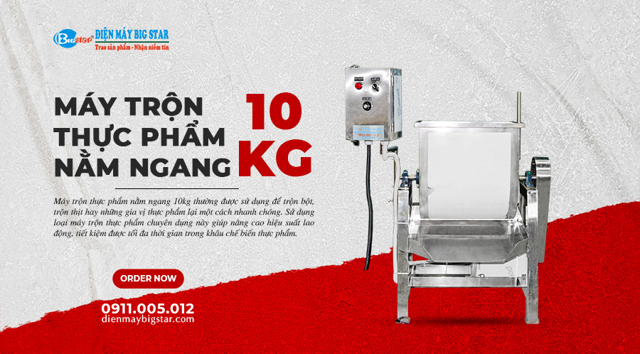 Máy trộn thực phẩm nằm ngang 10kg 17 May tron thuc pham nam ngang 10kg banner