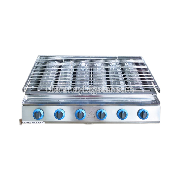 Bếp nướng gas 6 họng dài F006 9 Bếp nướng gas 6 họng dài F006
