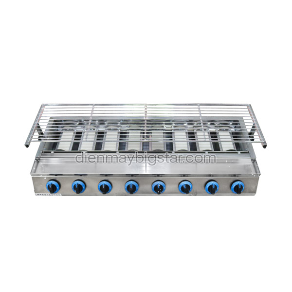 Bếp nướng gas 8 họng dài F008 12 Bếp nướng gas 8 họng dài F008