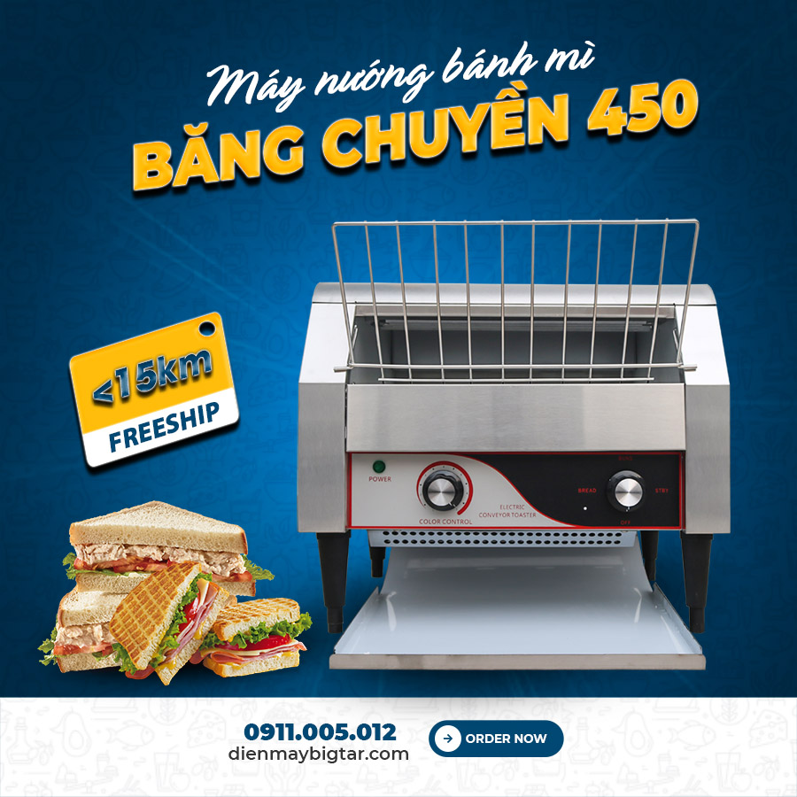 Máy nướng bánh mì băng chuyền HET-450 15 May nuong banh mi bang chuyen 450 banner