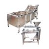Dây chuyền máy rửa ép chà trái cây công nghiệp