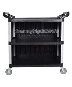 Xe đẩy thức ăn bằng nhựa 3 tầng 9 xe day thuc an bang nhua 3 tang 1