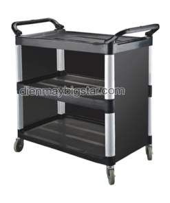 Xe đẩy thức ăn bằng nhựa 3 tầng 8 xe day thuc an bang nhua 3 tang 2