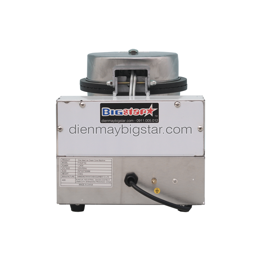 Máy làm ốc quế đơn HCB-1 13 Máy làm ốc quế đơn HCB-1 - Ảnh 5