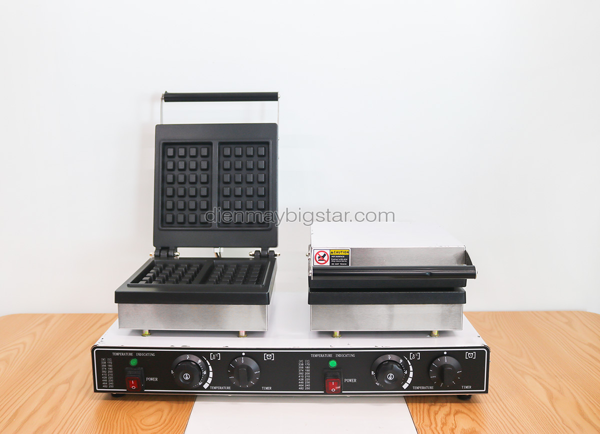 May lam banh waffle vuong doi FL630 5