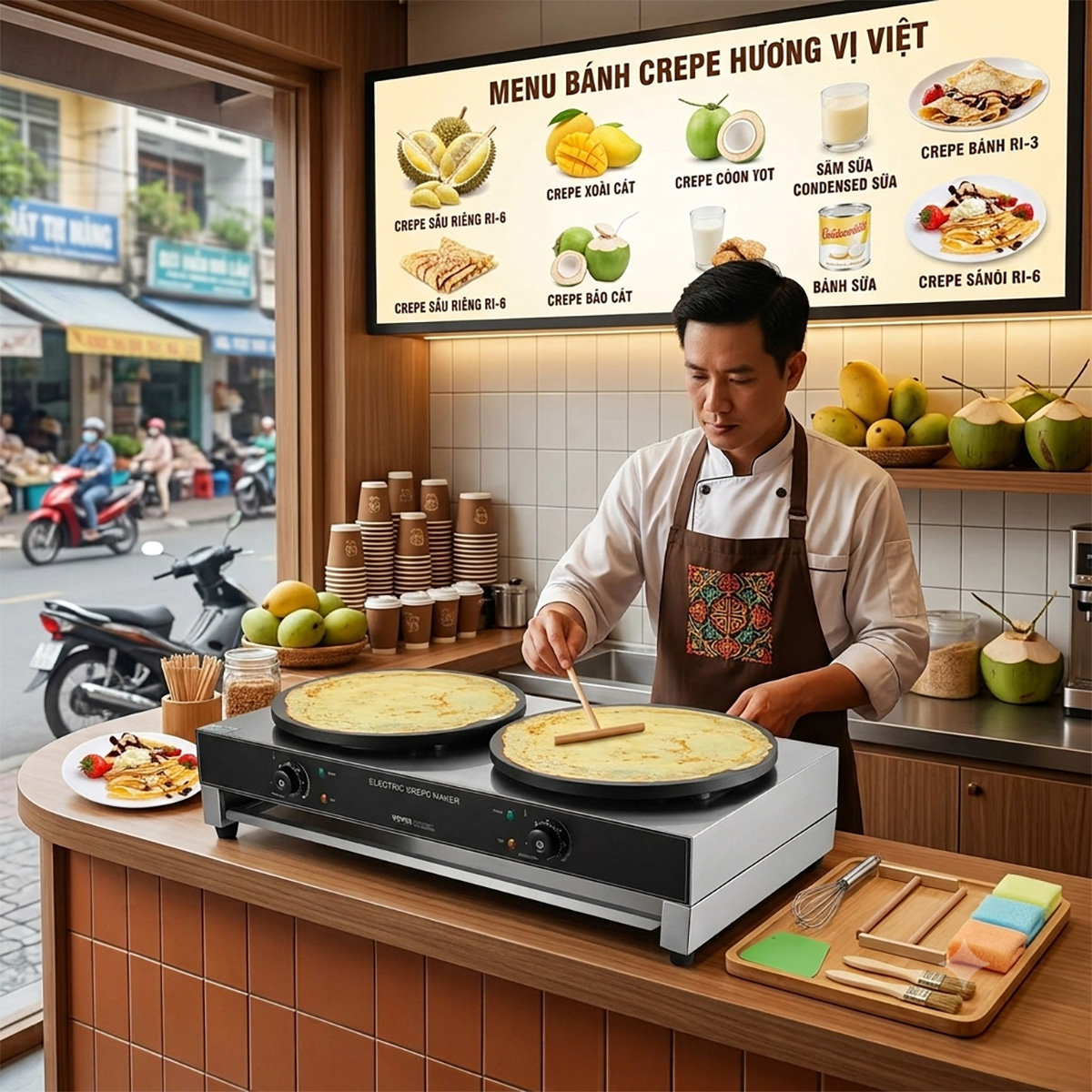 may nuong banh crepe dung dien doi HT 2E 8