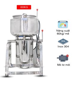 Máy xay thịt làm giò chả 60kg 2 lớp