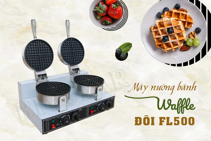 May nuong banh waffle doi FL500 banner