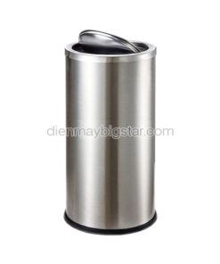 thung rac inox nap lat xoay A35 O 1