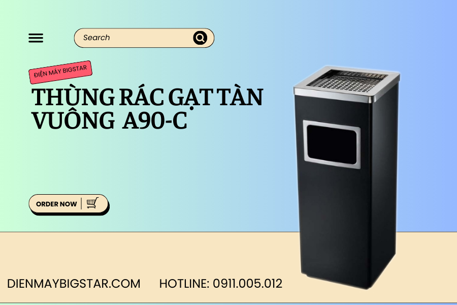 thung rac gat tan vuong A90 C 6