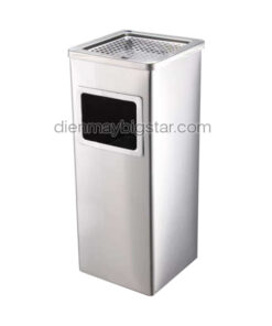 thung rac gat tan inox vuong A90 D 3