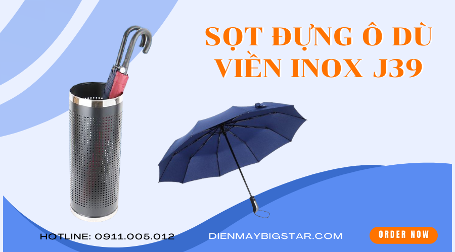 Sọt đựng ô dù viền inox J39