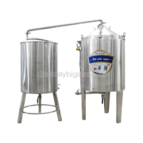 Bộ nồi nấu rượu INOX 80kg