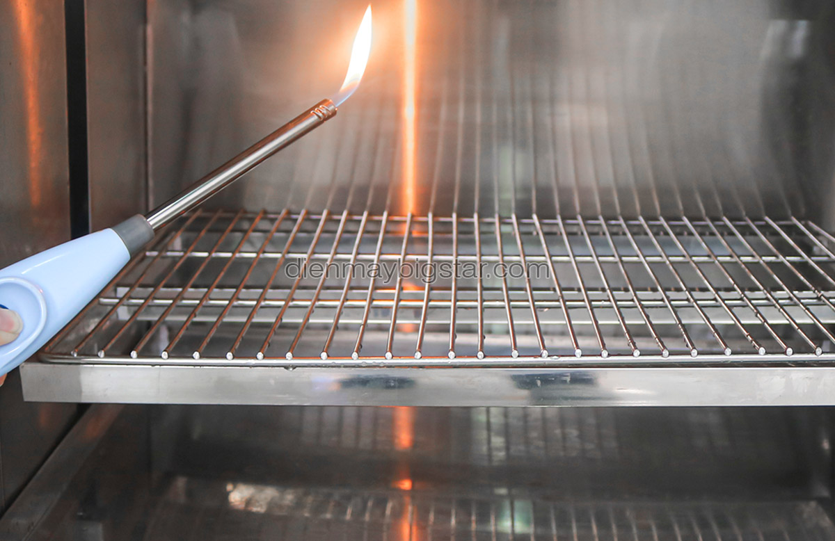 lo nuong Salamander 10 dan dot dung gas tu 6